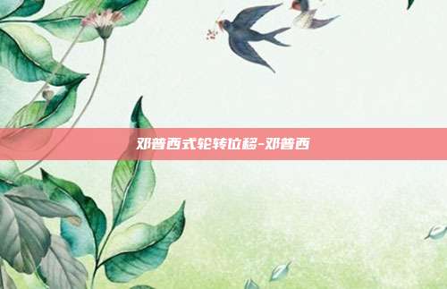 邓普西式轮转位移-邓普西